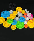 50Pcs Plastic Belt Pulleys Set For RC Cars, Trucks, Boats, Drones And Robots, 2mm Bore, Variable Diameters From 5mm To 48mm