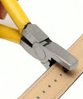 Yellow Stainless Steel Handheld Strap Hole Puncher Kit With 2mm Universal Watch Band Pliers Belt Hole Punch Tool Eyelet Puncher