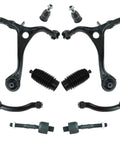 Hardcore 10 Piece Front Suspension Kit For Acura Tl includes lower control arms and tie rods for reliable steering performance.