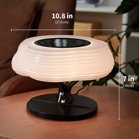 Bedside Lamp With Wireless Charger And Bluetooth Speaker For Bedroom RGB Dimmable Nightstand Light With Qi Charging Pad