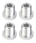 4 Pack M10 Rear Derailleur Hanger Bolts Aluminum Alloy Tail Hook Screws For Bike Chain Tensioner Install Silver Direct Replacement Part