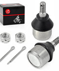 Beefy Lower Ball Joint For ATV And UTV Models Including Sportsman Scrambler Trail Blazer Trail Boss Big Boss And Ranger Fits 250 300 325 330 400 450 500 570 700 800 Replacement Part, 2-pack with cotter pins and nuts