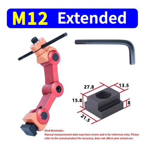 Heavy Duty CNC Mill Machine Positioner Featuring Adjustable Work Stop Locator And Secure Vise Limiter with extended setup components.