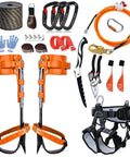 Tree Climbing Spikes Pro Gear For Tree Work Adjustable Climbing Spurs For Safe Efficient Pruning Heavy Duty Kit full set