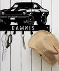Custom Name Car Key Wall Mount Organizer Rack For Car Lovers Dope Living Room Hallway Office And Home Decor Modern Key Holder with car design