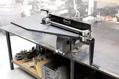 Heavy Duty Bead Roller Table With 18 Gauge Steel Surface And Tube Frame for standard plate rollers up to one half inch thick mounted
