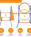 Adjustable tire jump frame from All In One Dog Agility Training Kit For Epic Backyard Fun And Indoor Play With Tire Jump Hurdles