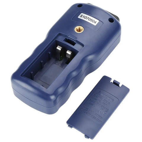 Back view of High Precision Solar Radiation Meter with battery compartment open, field or lab use, waterproof, for quick readings