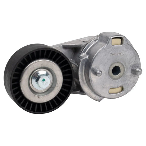 Premium Heavy Duty Serpentine Drive Belt And Tensioner Assembly Replacement Kit For DIY Auto Repairs Fixing Engine Noises While Saving Cash On Labor Costs Keeping Your Vehicle Reliable Without Breaking The Bank And Boost Engine Power For Future Days, front view
