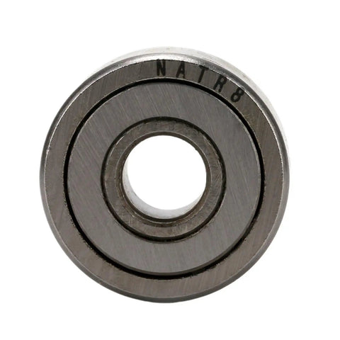Heavy Duty Support Roller Needle Bearings Built Tough For Smooth Operation And Rock Solid Performance In Demanding Shop Floors With Precision Machining For Bulletproof Reliability, close-up view of compact roller bearing.