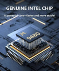 Close-up of the JHL9480 Intel chip showcasing its core design, part of the Next Level M.2 NVMe 2280 Hard Drive Enclosure With Thunderbolt 5 Hookup.