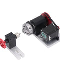 Built Like A Tank Cnc Fourth Axis Rotary Module Kit With High Torque 42 Stepper Motor And Four To One Belt Drive featuring a chuck and driver.