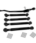 Adjustable Front Control Arms 1-6 Inch Lift Kit For 2003-2009 Dodge Ram 2500 3500 4WD With 0-3 Inch Track Bar Lift Beefy Heavy Duty Upper And Lower Arms Panhard Bar Off-Road Ready Suspension Upgrade, black steel arms with bushings