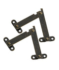 Two Pack Lid Lift Hinge With Stay Support For Cupboards And Wooden Boxes, Cupboard Lift Up Strut Keeps Lids From Slamming, iron 114x31mm