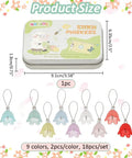 Flower Stitch Markers Set Of 18 In 9 Colors For Knitting Crochet And Weaving With Acrylic Markers And Stainless Steel Wire Perfect For Jewelry