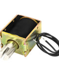Open Frame DC 28V Solenoid Electromagnet With 8mm Stroke And 1000g Pull Dope Power 34.08W 1.21A 38x29x25mm Body Plunger 35x11mm 19cm Cable