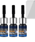 3 Pcs Universal Phone Screen Scratch Removal Gel kit with three bottles and additional display protectors for quick fixes.