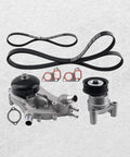 Hardcore Heavy Duty Water Pump Timing Belt Kit Fits Gmc Sierra 3500 Hd 6 0 Liter V8 Engines From 2007 Up Through 2019 Replace Old Parts Quick Without Losing Coolant Flow For Trucks That Need Some TLC And Serious Attention, water pump kit with belt and gaskets