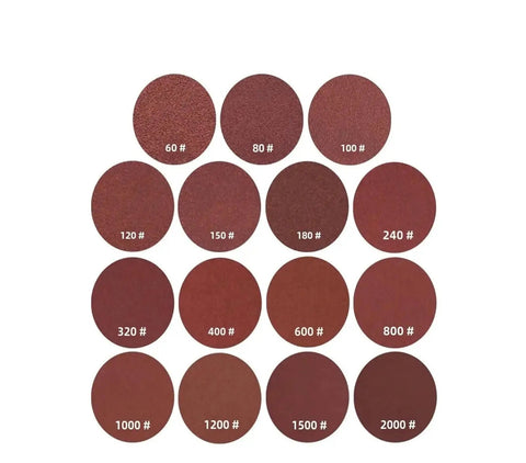 Awesome 2 Inch Round Sanding Discs Hook And Loop Sandpaper Abrasive Sheets 60 To 2000 Grit displayed in a grid format.