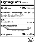 Softbox Photography Lighting Kit With 16x16 Pull Soft Box, 50W 3000K To 6000K LED Bulb energy facts label