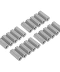 Stainless Steel Hex Coupling Nut Set, 20 Pack, M6x1 Thread, 25mm Length, Rod Connector Bolts For Studs And Machine Screws