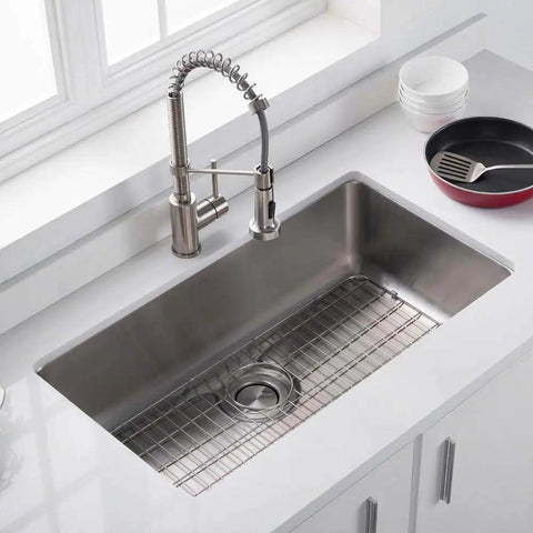 Stainless Steel Bottom Grid For KD1US33B Kitchen Sink Custom Fit placed inside sink to protect from wear, easy to clean, 28.63x14.38x0.38 inches