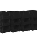 Space Saving Stackable Storage Bins for Garage Pantry and Craft Room Tough As Nails Heavy Duty Plastic Organizer Bins 9x6x5"