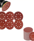 Grab These 60-Piece 5-Inch 8-Hole Hook And Loop Sanding Discs With Aluminum Oxide Grit for polishing metal and wood.