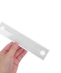 Photoelectric Sensor Reflector Panel For Industrial Automation And Busy Production Lines Space Saving Reflective Accessory Compact Plastic Rectangle Design For Factory Floors, white plastic 18x4 cm