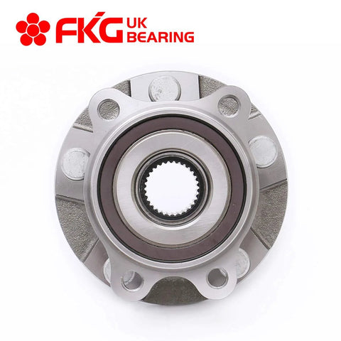 Front view of Front Wheel Bearing Hub Assembly Fits Scion Tc 2011 To 2014 And Toyota RAV4 2006 To 2017 5 Lug Front Left Or Right
