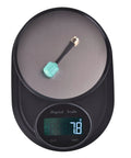Two Pack Lollipop 4 Plus FPV Antennas 2.6dBi 5.8GHz RHCP on digital scale showing weight