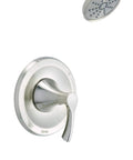 Antioch Tub And Shower Trim Kit With Treysta Cartridge, brass construction, tumbled bronze finish, features visible.