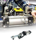 Heavy Duty Pneumatic Clamp With Quick Toggle Action For Precise Workpiece Holding And Fast Setup Pro Grade Build 499.4 Lbs Max Force GH-12132-A Durable Hot Rolled SPHC Steel Clamp Tool For Metalworking And Assembly on workbench