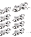 8 Pack 12 Speed Bike Chain Quick Link Set For Mountain And Road Bikes Reusable Steel Missing Link With Chain Hook