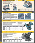 Catalog page showing various clamp types including Pro-Series Angle Drill Press Vises, Deluxe Tilt Vises, and X-Y Cross Slide Vises.