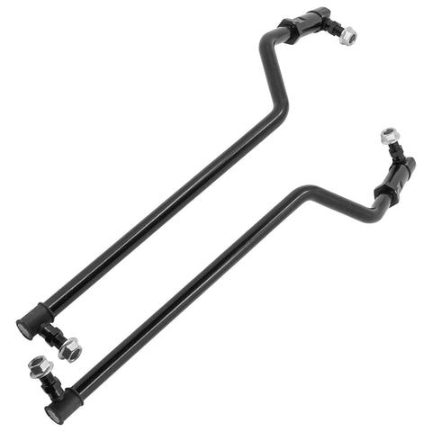 Left And Right Drag Link Set For John Deere Lawn Tractors La135 La140 La145 La150 La165 La175 Beefy Built To Last Heavy Duty Replacement With Smooth Steering For Reliable Performance, black steel rods