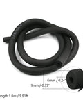 Two Pack Foam Insulation Hose For Air Conditioning, 0.24 In ID By 0.35 In Thick, 5.9 Ft Black Tubing For AC Ductwork