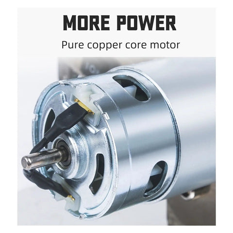 Close-up of a pure copper core motor in a Professional Electric Belt Sander With Adjustable Angle for precise sanding tasks.