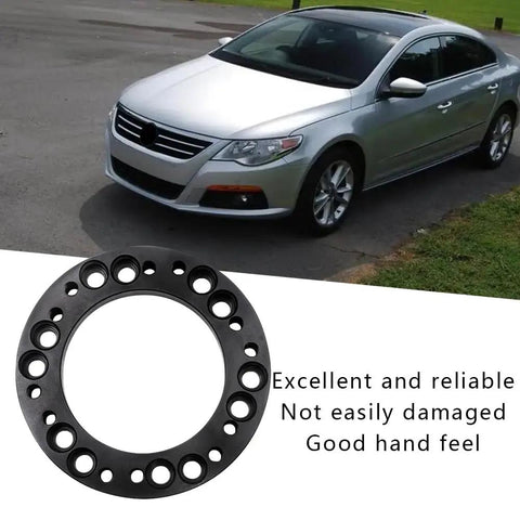 Heavy Duty 12mm Steering Wheel Hub Adapter And Wheel Spacer Blocks Built Tough From Corrosion Free Aluminum Alloy for precise steering connection.