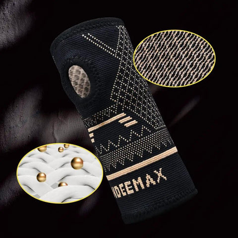 Copper Wrist Compression Sleeve 1 Pair For Pain Relief And Support, Helps Arthritis Tendonitis Carpal Tunnel Sprains with breathable fabric