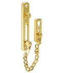 Brushed Stainless Steel Sliding Gate Latch Lock With Auto Spring Catch Rock Solid Security For Wooden Yard Gates Built Tough Hella Secure No Sweat Install in gold finish