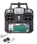 Flysky FS I6X 2.4GHz 10 Channel AFHDS 2A RC Transmitter With FS IA6B Receiver for drones with LCD display and controls