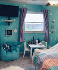 Room with 63 White Polka Dot Wall Decals For Kids Rooms And Nurseries, Peel And Stick Vinyl Dots For A Kid Friendly Room Makeover