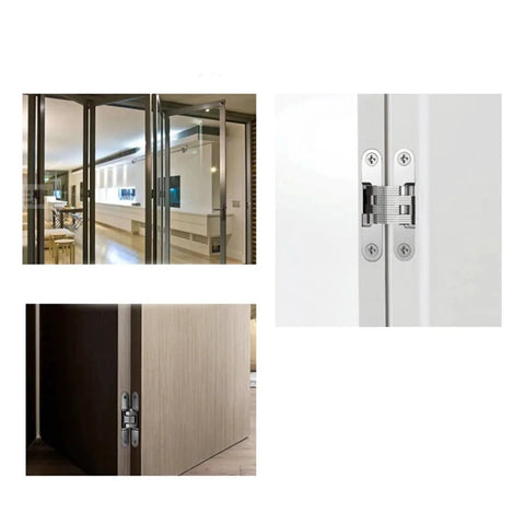 Stainless Steel Built Tough Heavy Duty Commercial Door Hinge Set With 180 Degree Concealed Hinge And Quiet Built In Sliding Bearings