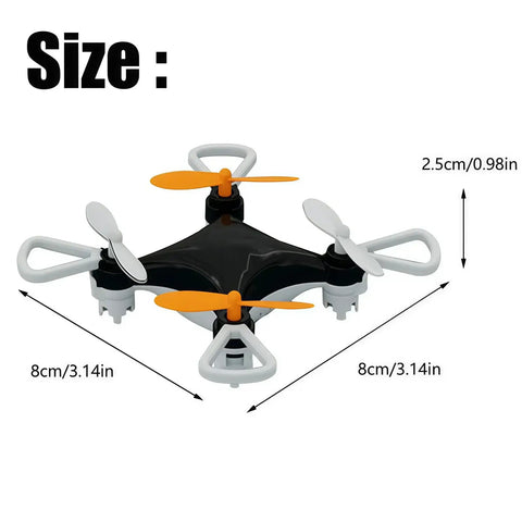 Mini Drone Beginner Friendly Stunt Flyer For All Ages With Easy One-Button Takeoff Landing And Hover 360 Degree Tricks dimensions