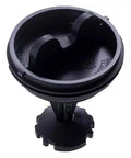 2-Pack Washing Machine Pump Filter 5006EN3017 Replacement For Drain Pump Quiet Operation Easy Install Durable Blue Filter For Your Home Appliances And Laundry Setup. Black plastic washing machine pump filter, top view