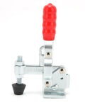 Pro Grade Toggle Clamp For Drill Press, Small Quick Release Vertical Clamp with red handle, for woodworking jigs, welding