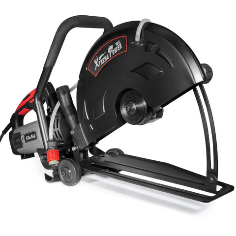 Beast 3200W Electric 16 Inch Concrete Cut Off Saw Wet Dry Circular Disc Cutter with Guide Roller for Masonry Brick Work Built In Water Line