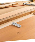 Installed 12 Pcs Zinc Alloy Jewelry Box Hinges 30x30x6mm Miniature 90 Degree Small Decorative Hinges on wooden cabinet door