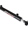 Beefy Heavy Duty Welded Hydraulic Cylinder 2 Inch Bore 18 Inch Stroke With Cross Tube Ends Double Acting 3500 PSI Industrial Grade